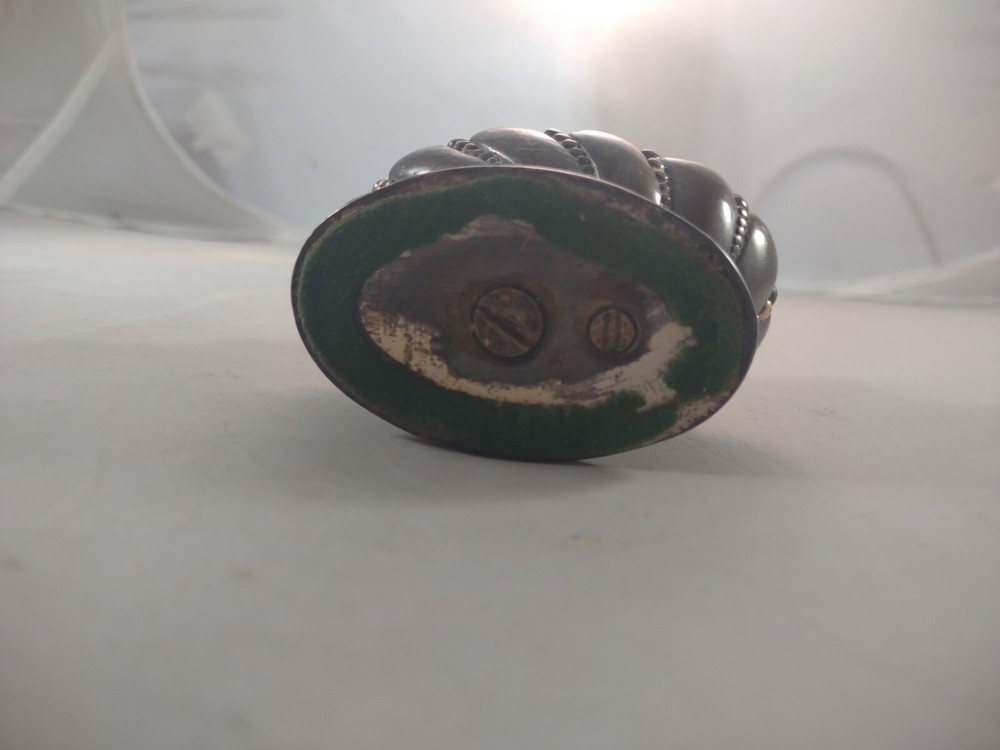 Ronson Crown silver plated 1950’s vintage table top lighter UNTESTED