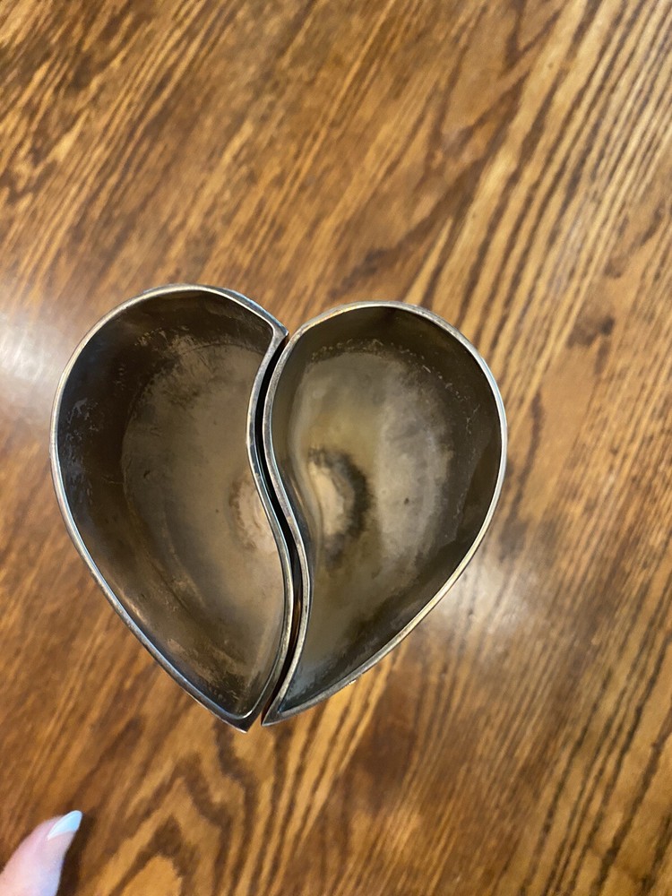 Wedding Toast- Split Heart Silverplate Goblets