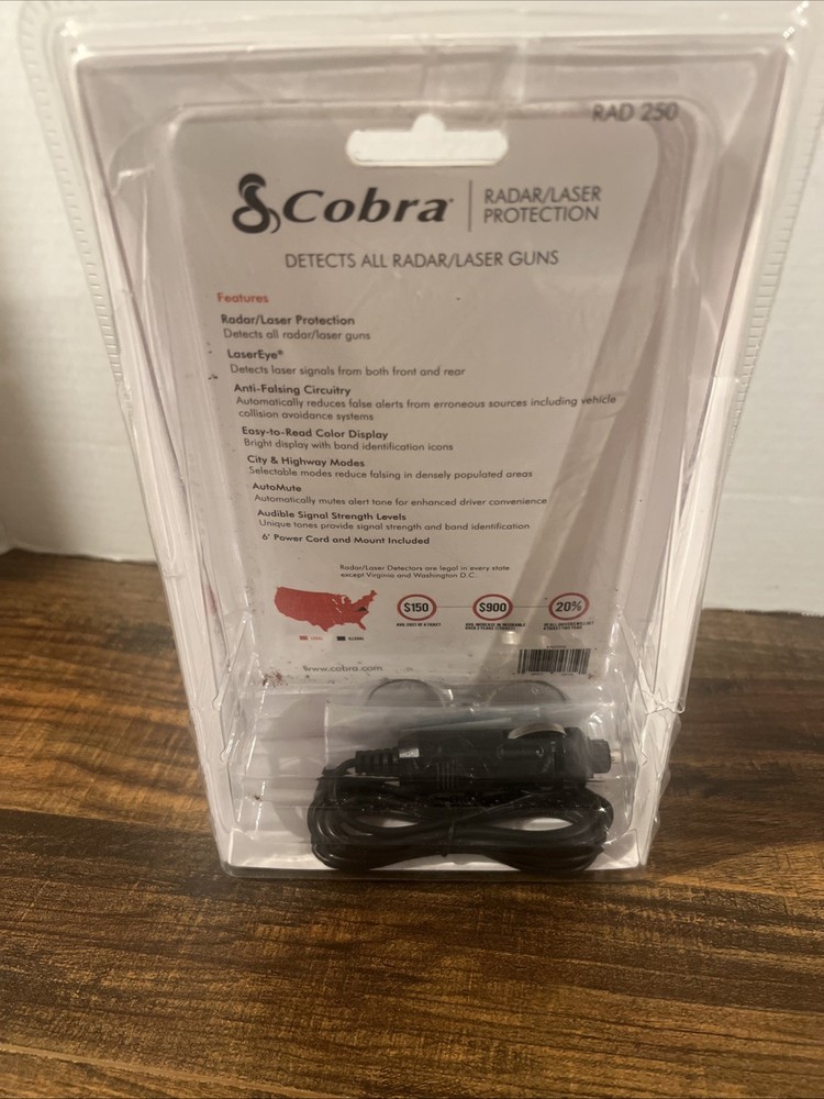 Cobra RAD250 Radar/Laser Detector