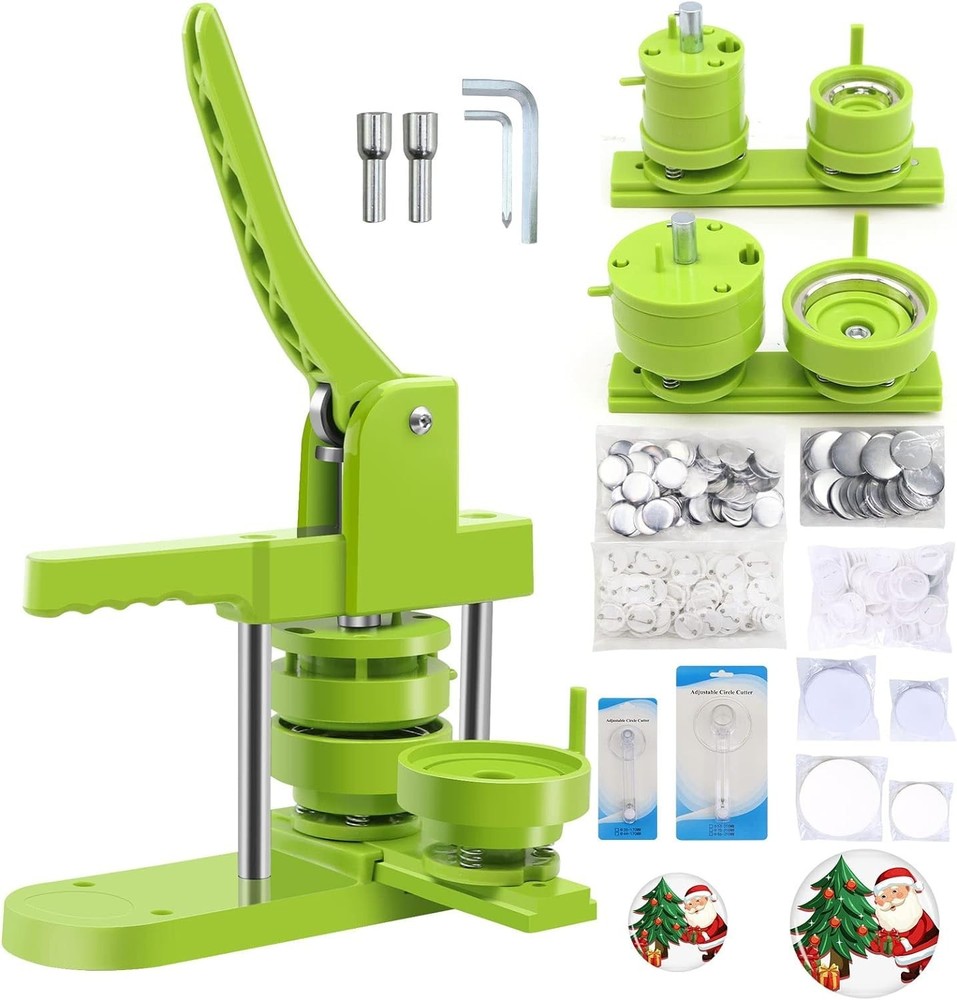 Fun & Functional Button Making Machine for Kids - 200PCS Supplies Included