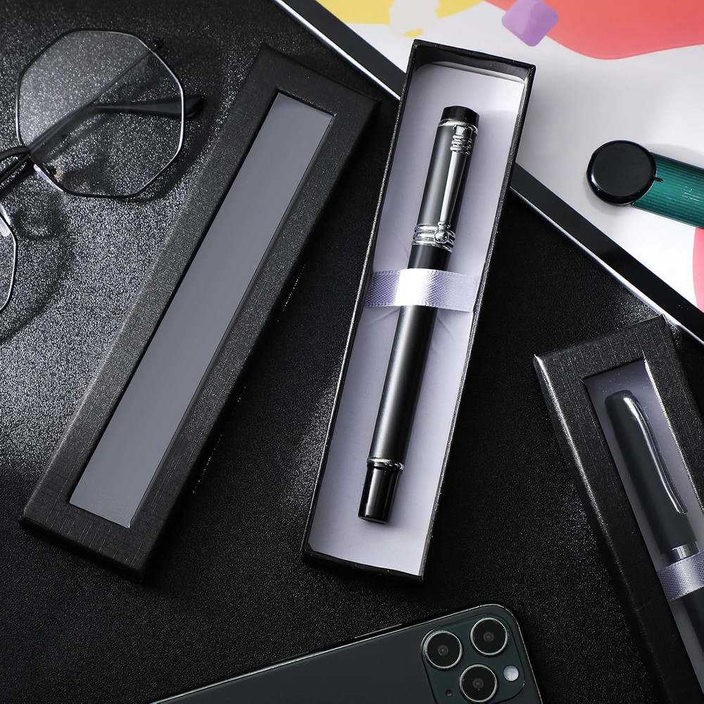 Pen Gift Box Empty Cases with Clear Lid, Pen Ballpoint Presentation Display Box