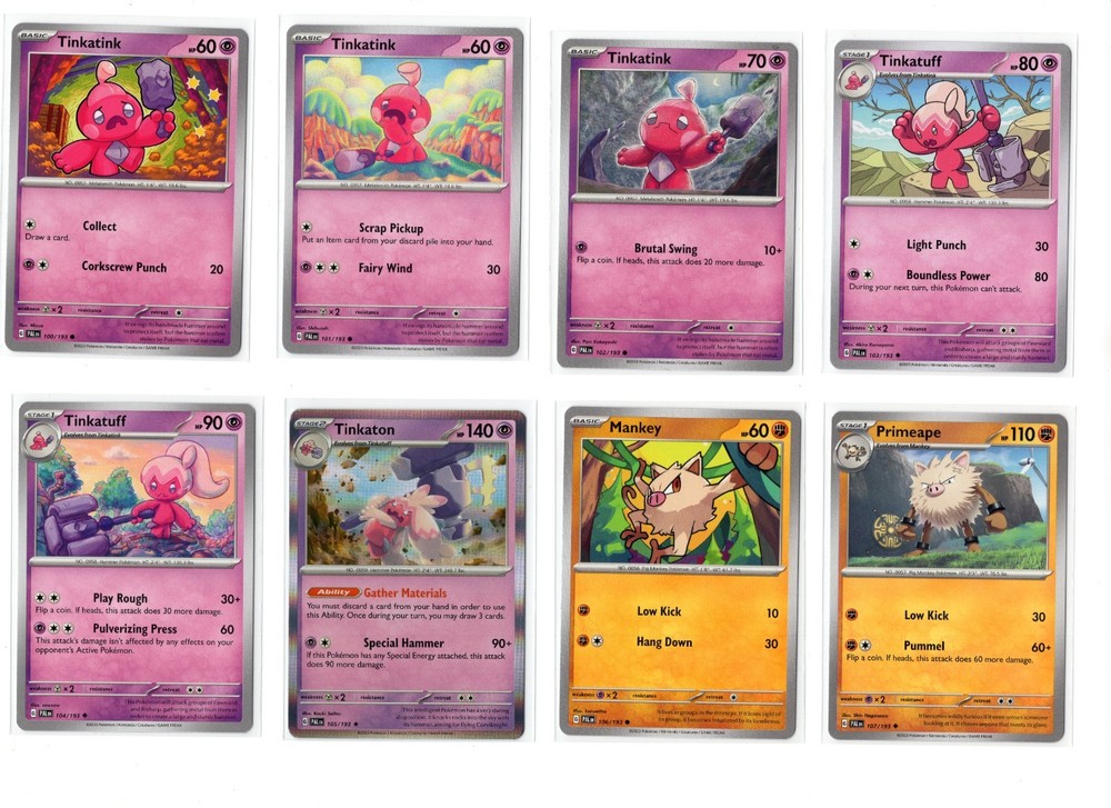 Pokemon SV2 Paldea Evolved C/U/R Complete Set 176 Cards