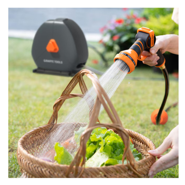 Giraffe Tools Plastic 65-ft Stand Hose Reel