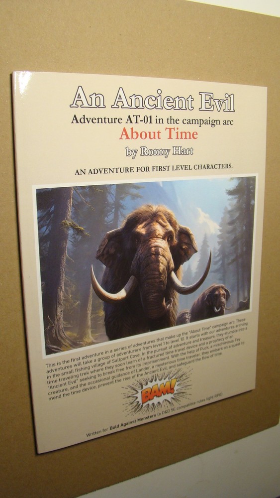 MODULE - AT-01 - AN ANCIENT EVIL *NM/MT 9.8* DUNGEONS DRAGONS