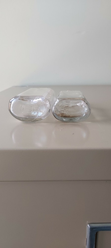 2 antique medicinal lyric bottles