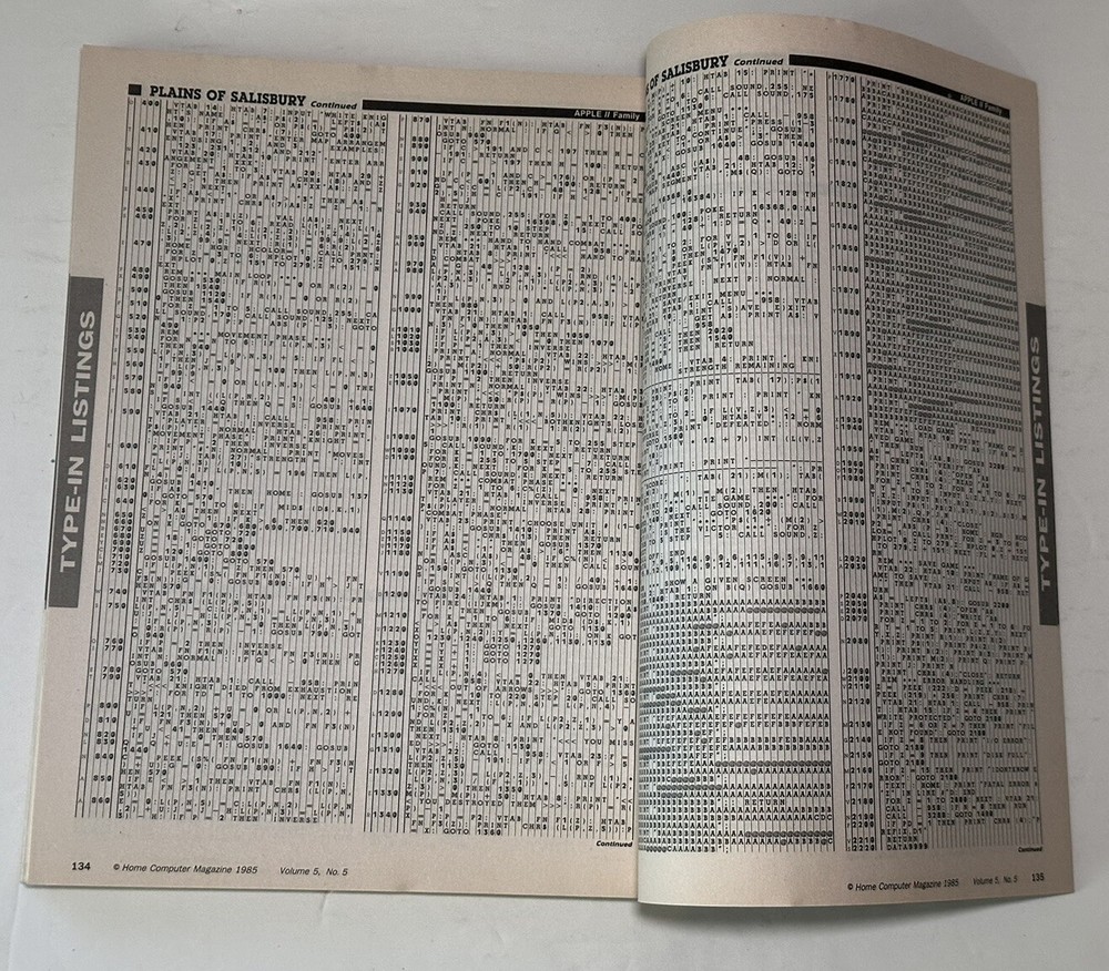 Home Computer Magazine Vol. 5 No. 5 Apple Commodore IBM TI 41 Type-In Programs!