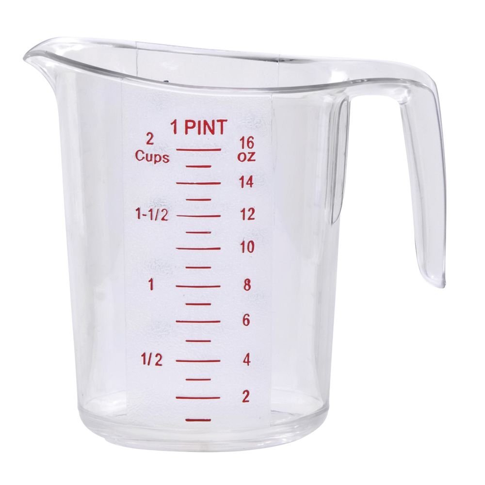 HUBERT® 1 pt Measuring Cup Clear Polycarbonate