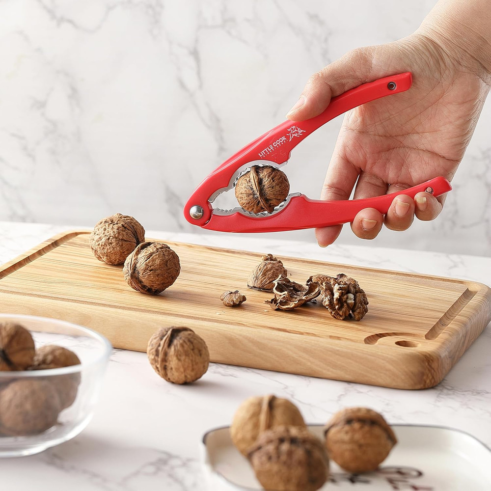 2PCS Nutcracker, Stainless Steel Nut Crackers for All Nuts, Nutcracker Tool for