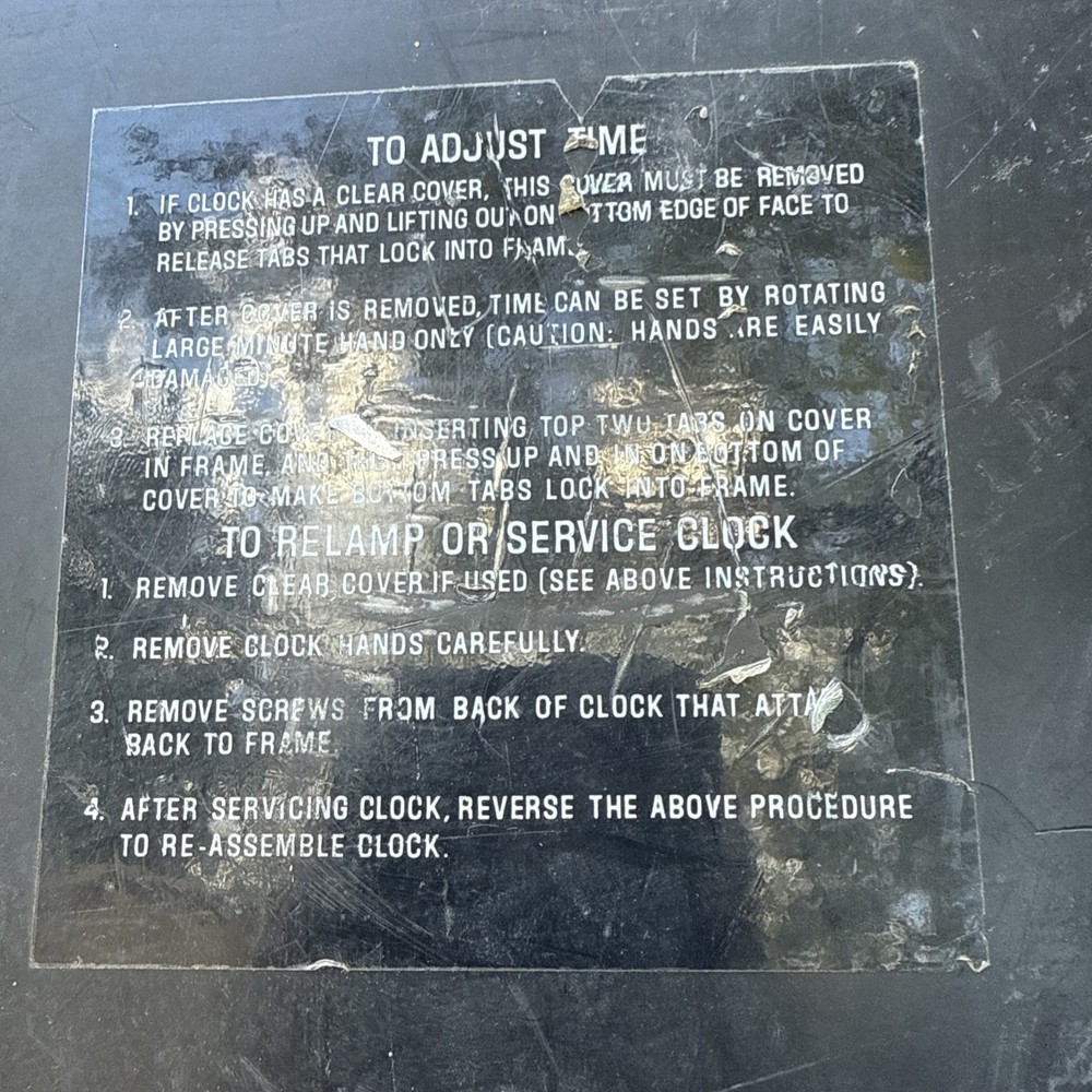 Sun Crest Beverages Advertising Electric Clock Cracked