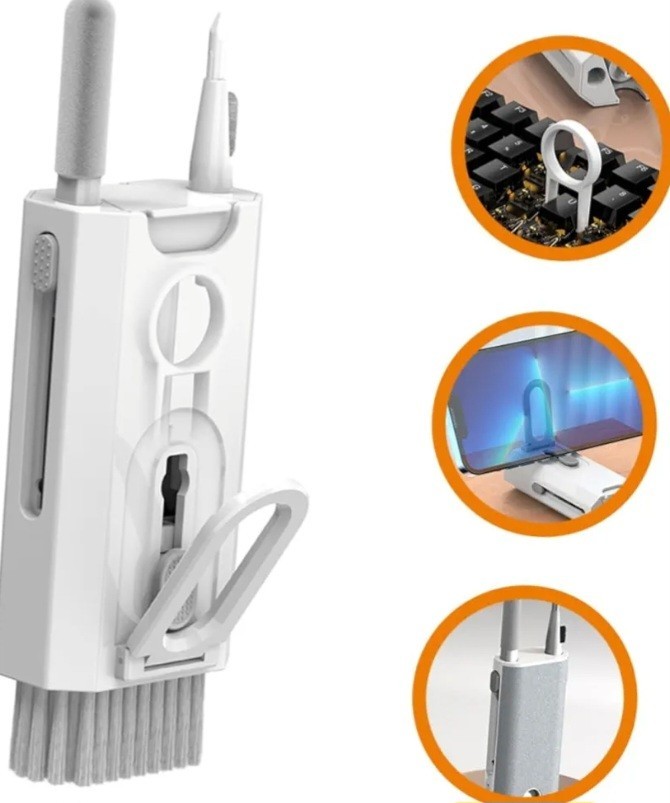 Electronic Cleaning With Brush Multi-function Keyboard Phone And Earphone For...