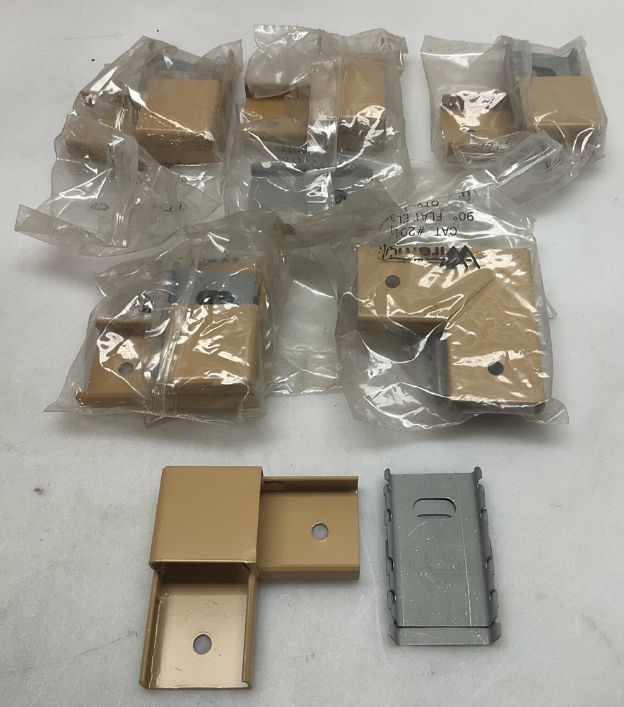 6 Pack Wiremold G2011 Tan 90 Degree Flat Elbow