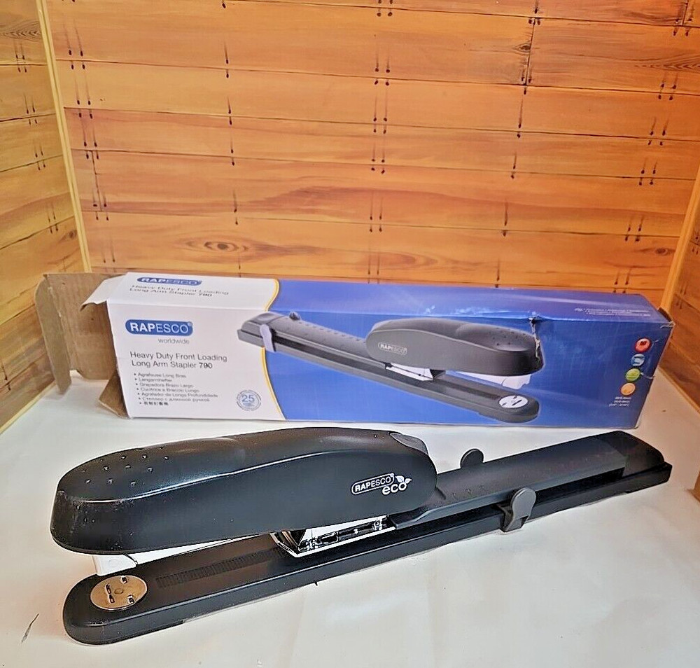 Rapesco Worldwide Front Loading Long Arm Stapler 790; NOB