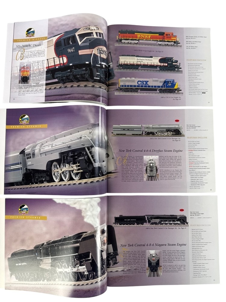 MTH Electric Trains Product Catalogs 2000 Volume One Two & Three