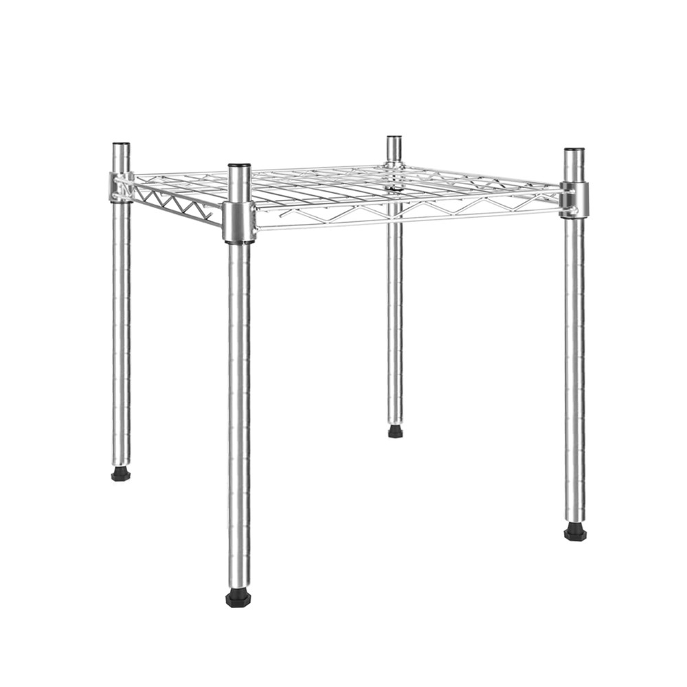 Simple Deluxe 1-Tier Shelving Unit Wire Metal Storage Rack Chrome