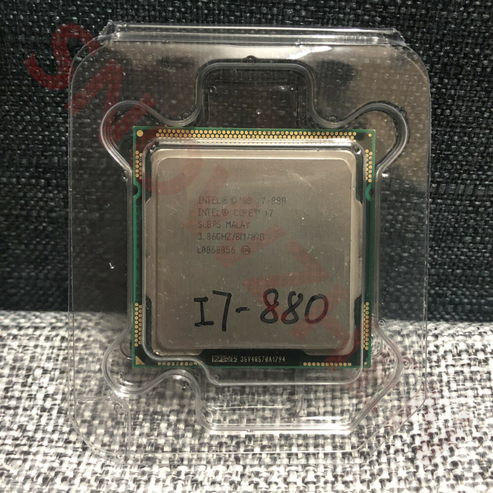 Intel Core i7-880 CPU Quad Core 3.06GHz 8MB Socket LGA1156 95W SLBPS Processor