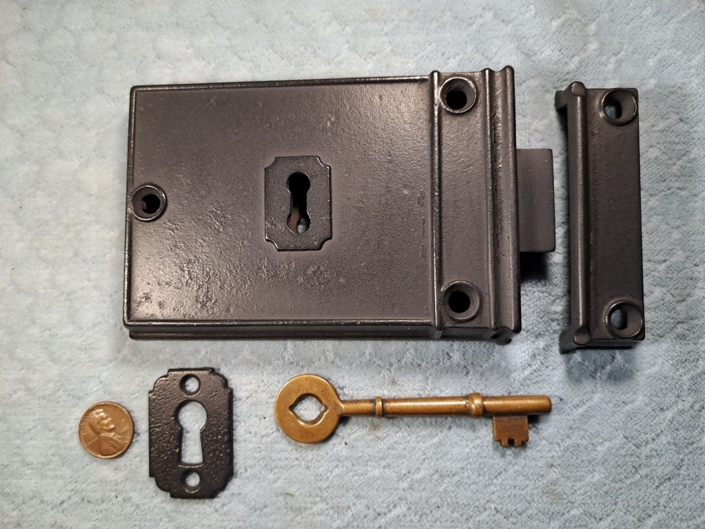 Beveled Edge Rim Deadbolt Restored