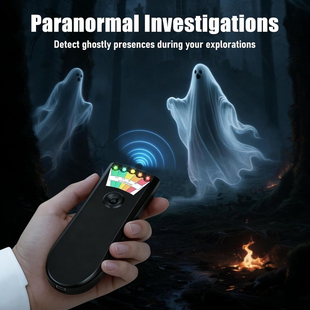Advanced Rechargeable EMF Detector for Ghost Hunting - Handheld & Easy to Use