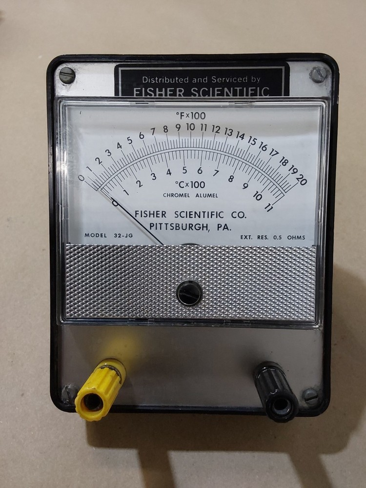 Fisher Scientific Co. Model 32-JG Analog Panel Meter