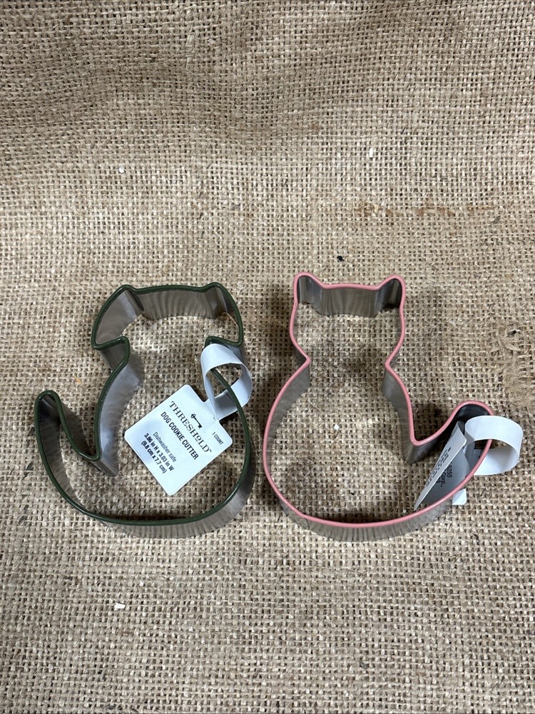 Threshold Dog & Cat Shape Cookie Cutters New