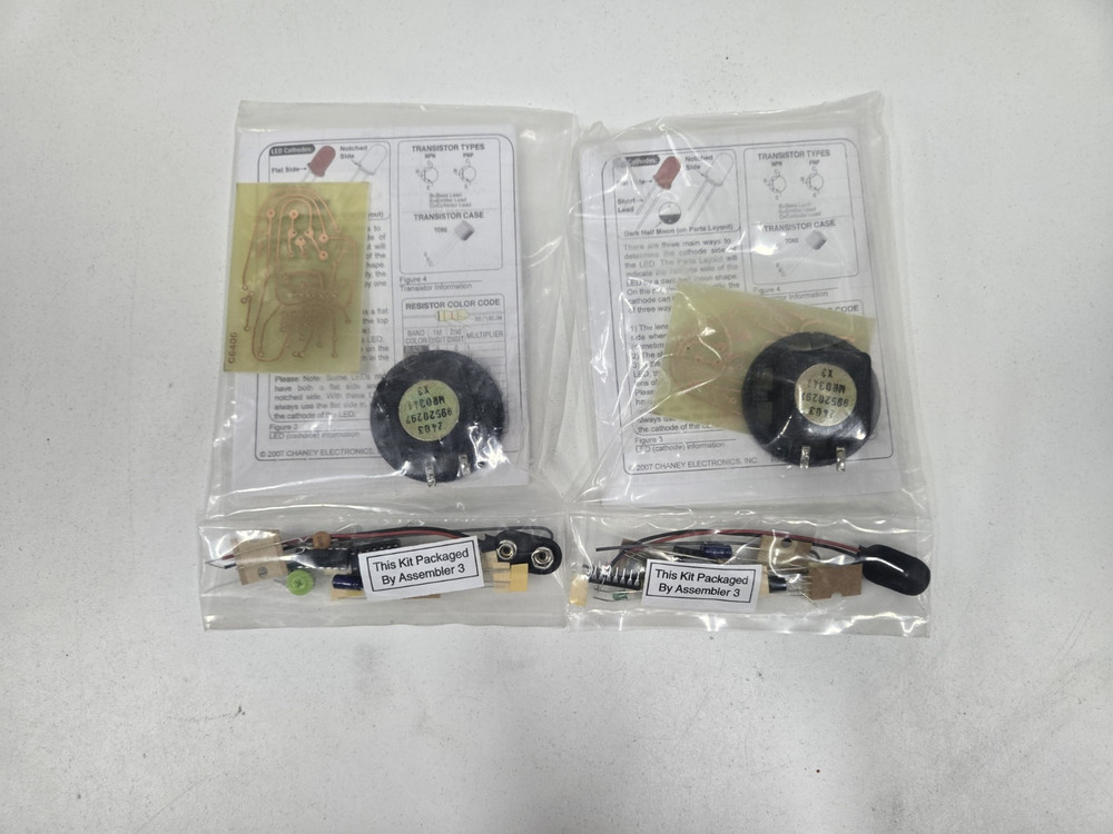 Lot of 5 Chaney Electronics Project Kits New