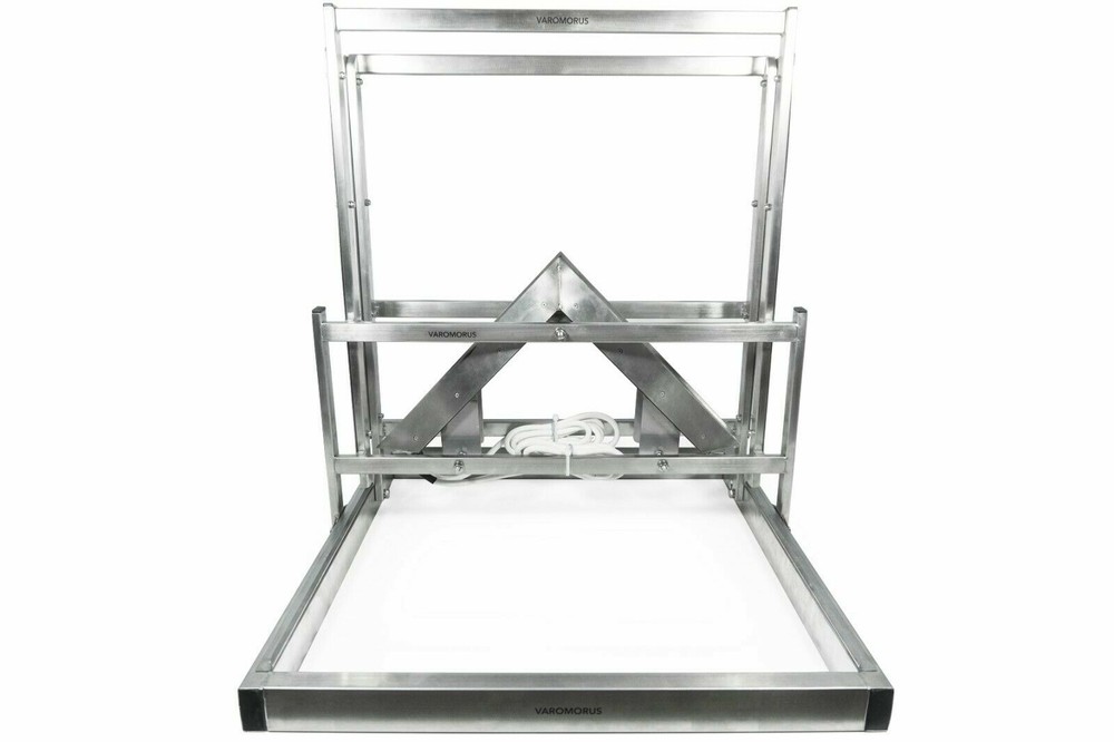 VAROMORUS 12V Hive Frames Uncapping Machine Stainless Steel Honeycomb