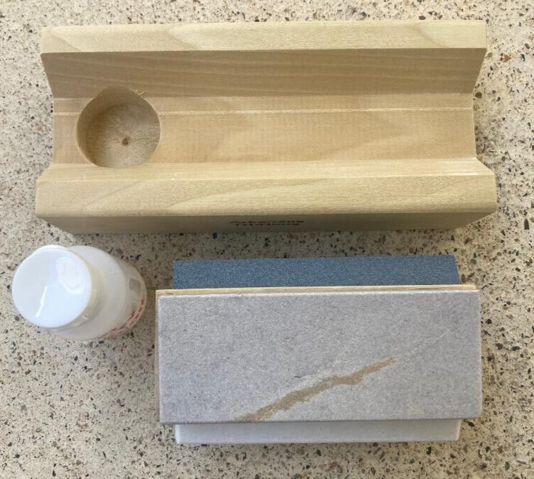 Tri 4 Arkansas Knife Sharpening Stone Kit