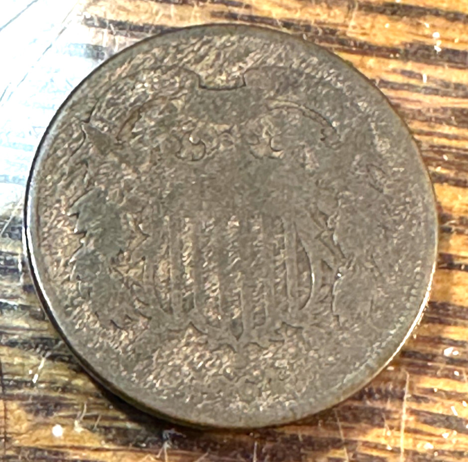 1864 Large Motto 2 Cent Piece Nice Original Good CHRC