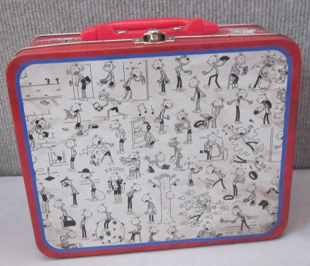 2012 Diary of a Wimpy Kid Red Metal Lunchbox