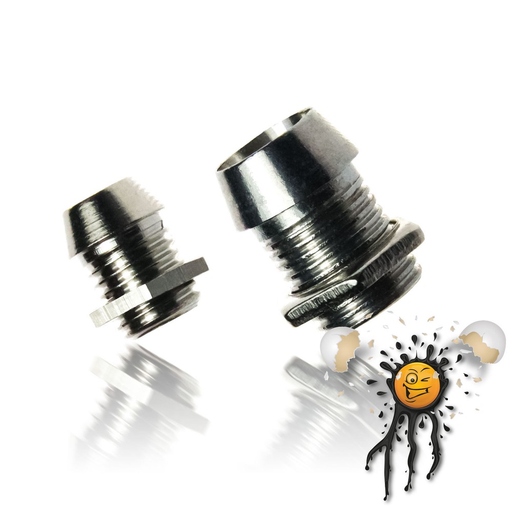 6pcs LED Light Emitting Diode Socket Metal 3mm 5mm Socket Holder + Insulator