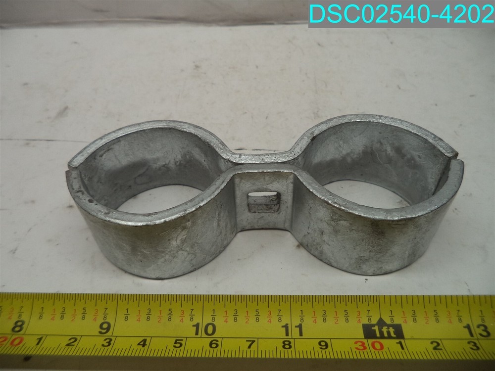 QTY=48: 1-5/8" Chain Link Galvanized Saddle Clamps