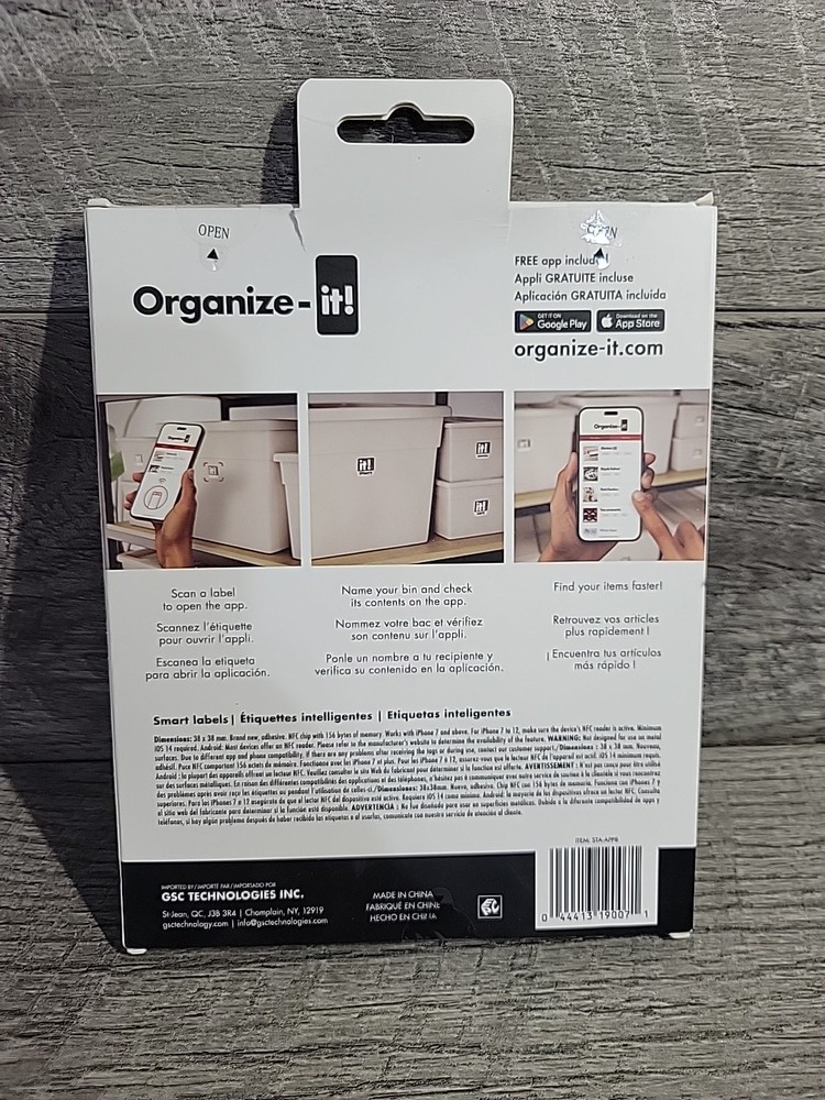 Organize-it Smart Label System - Smart NFC Label System
