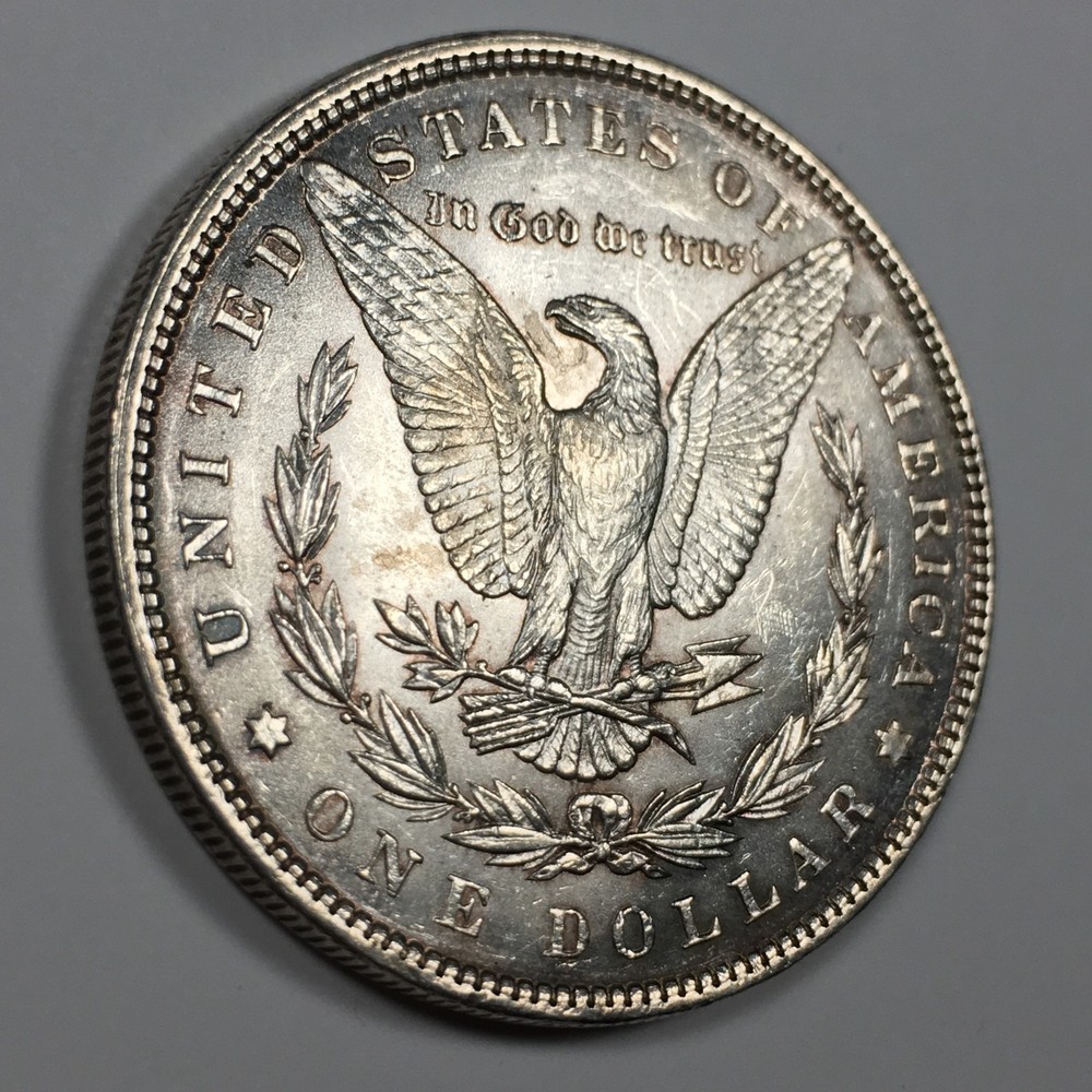 1898 Morgan 90% Silver Dollar - Mint State (MS) KM#110 - 8361-PC