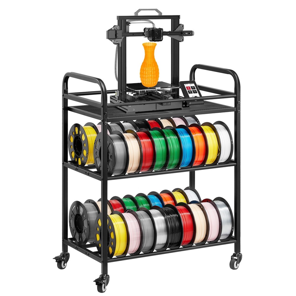 VEVOR 3D Printer Filament Storage Rack 3 Tier Filament Spool Holders Racks