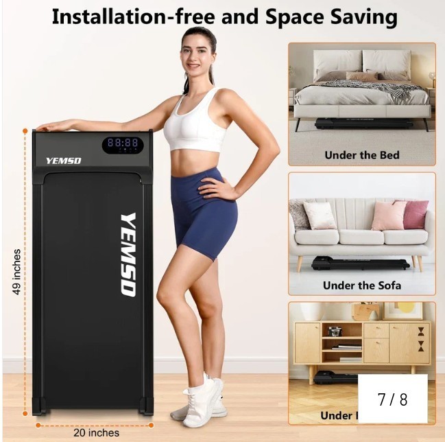 YEMSD Under Desk Mini Treadmill for Home Exercise