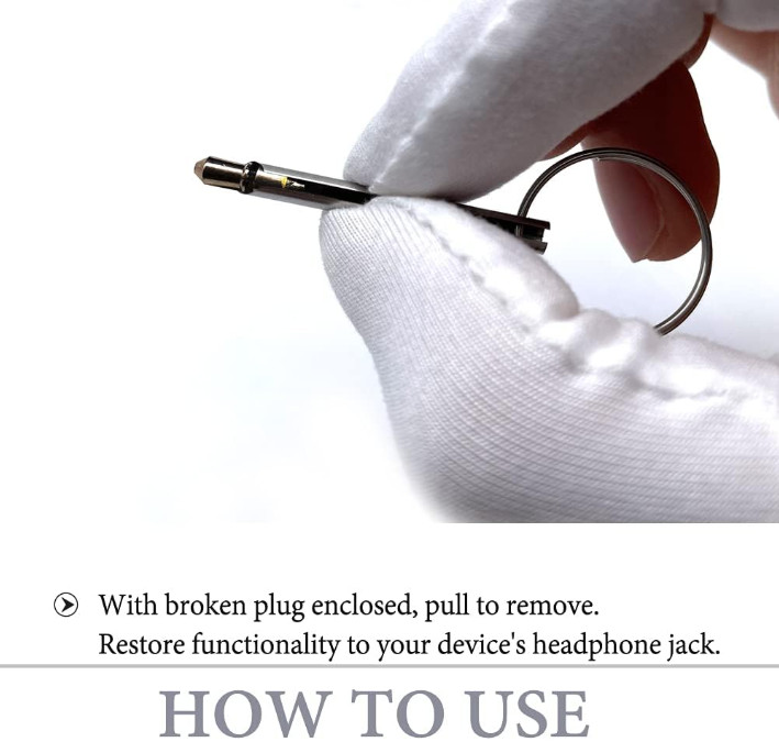 Headphone Plug Extraction Tool- Remove Broken Headphone Plug from Headphone Jack