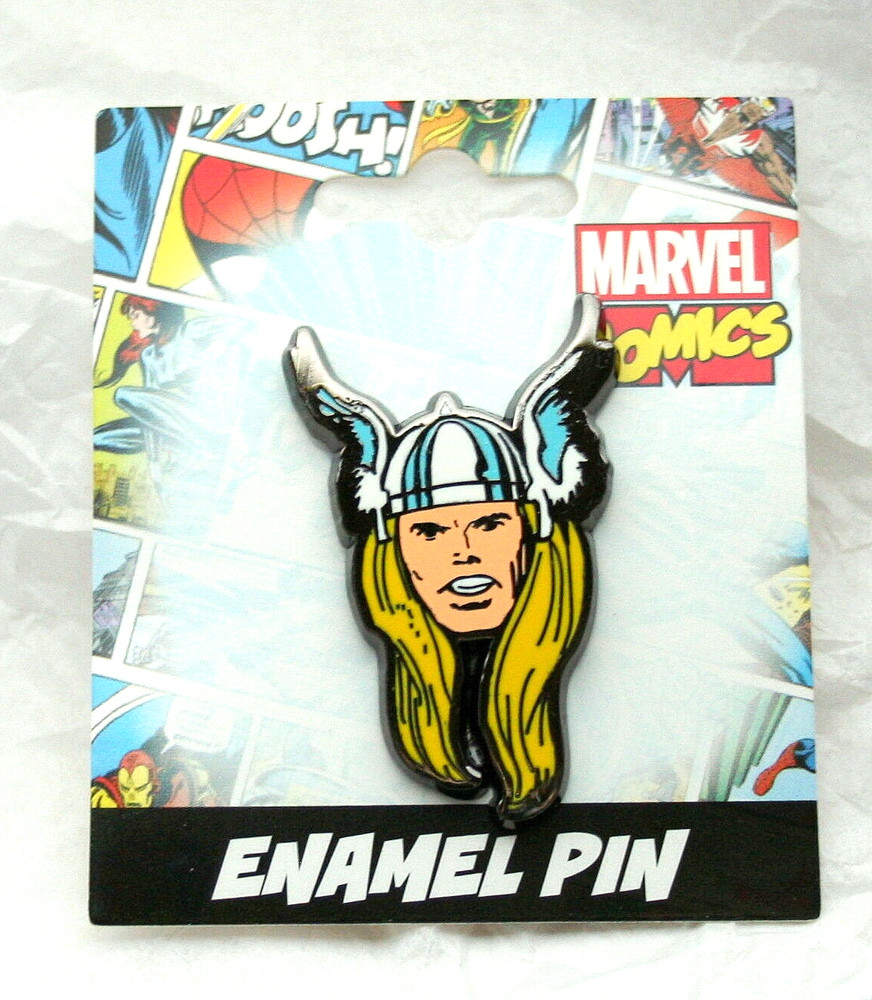 Classic Marvel Comics Mighty Thor Enamel Pin New NOS MOC 2017 Lapel Hat