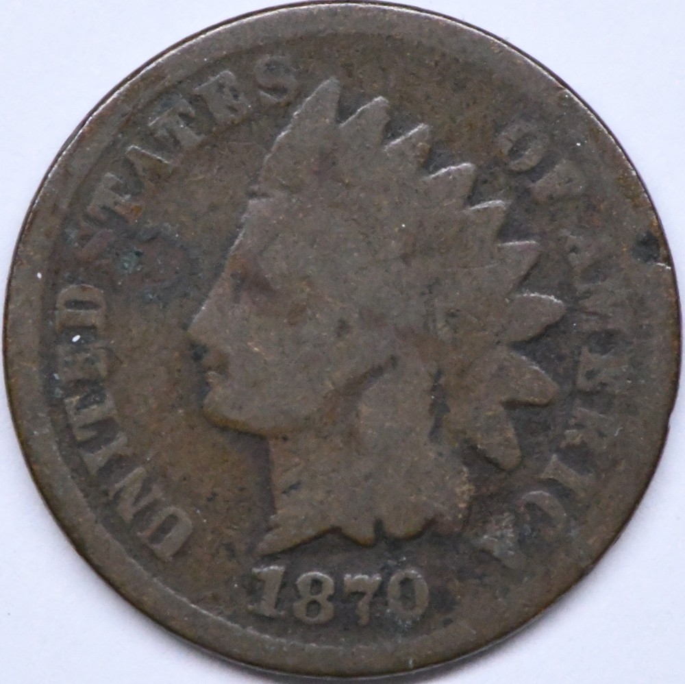 1870 indian head penny