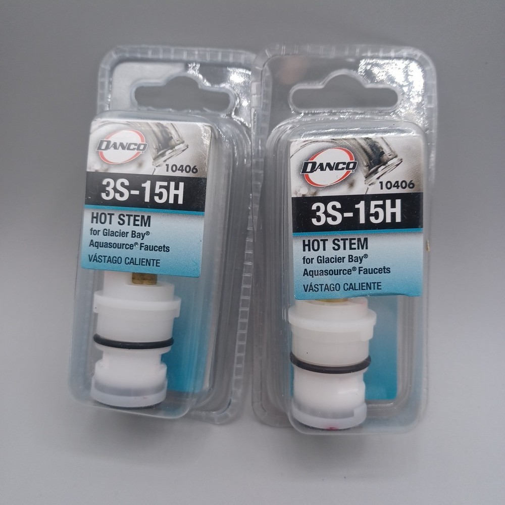 2 Pc. Lot-Danco Hot Stem 3S-15H for Glacier Bay Faucets, 10406 Free Shipping