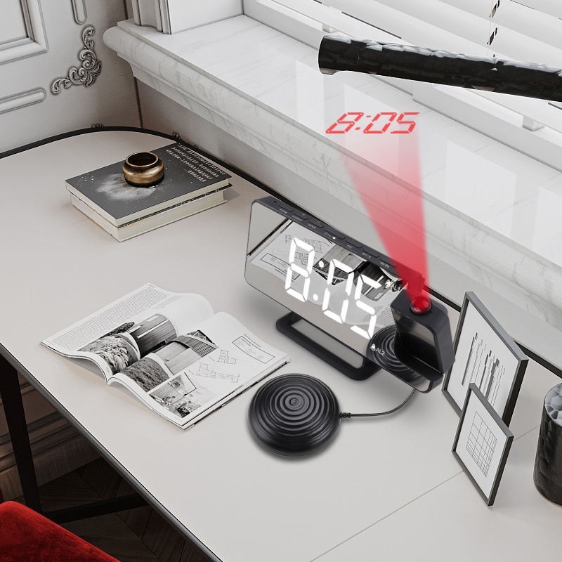 Mirror projection vibrating alarm clock TS-9211