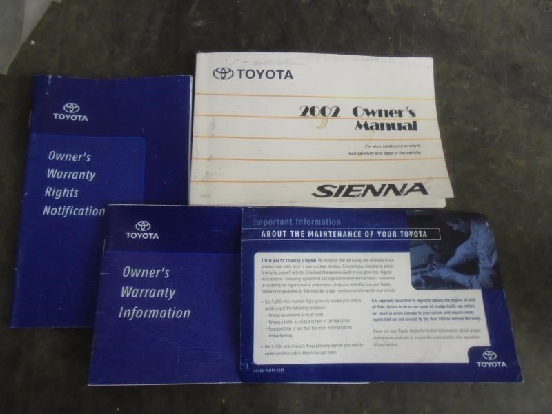 SIENNA 02 Owners Manual 1082355