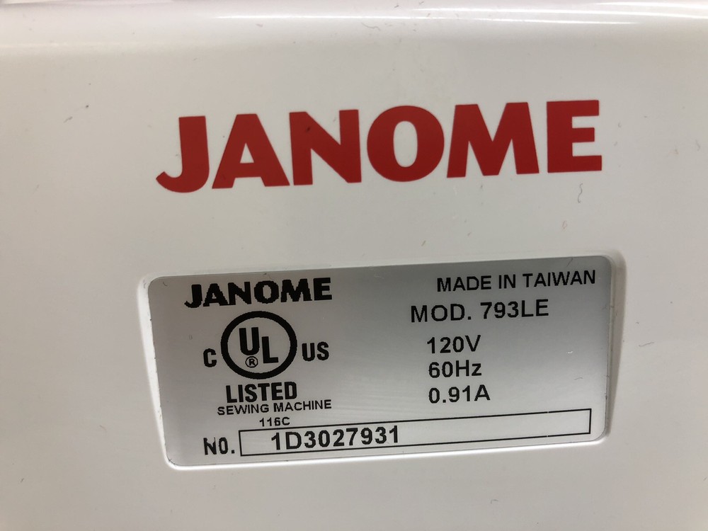 Janome 793PG Anniversary Edition Pink Thread Serger Sewing Machine