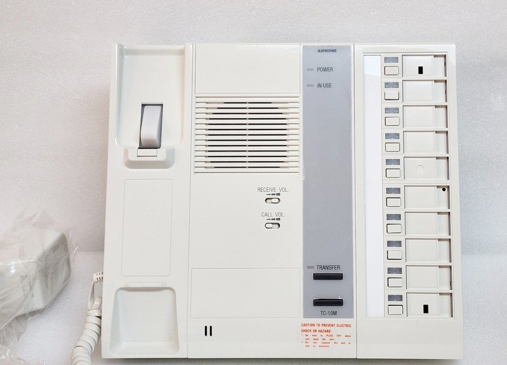 AiPhone TC-10MD 10-Call Master Station with Handset & Selective Door Release