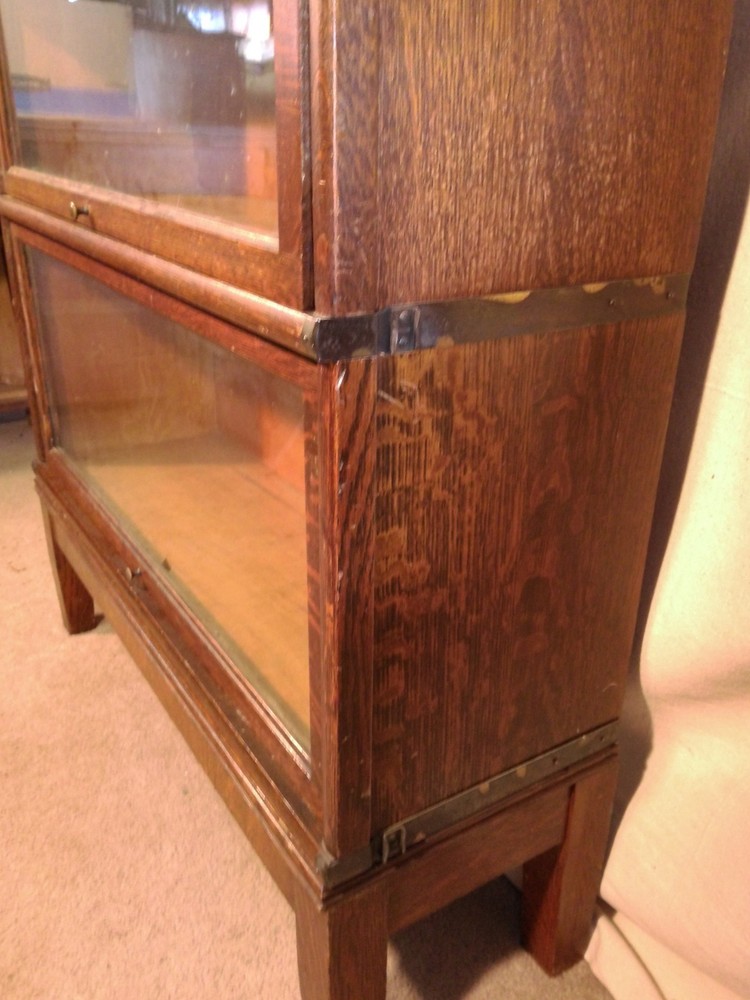 ANTIQUE GLOBE WERNICKE OAK STACKING BOOKCASE