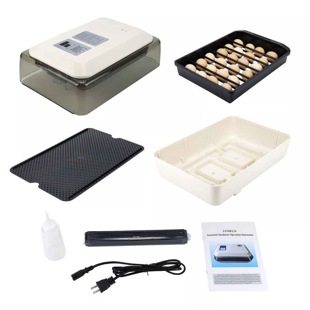 JANOEL24S Luxury 24 Eggs Digital Control egg Incubators automatic incubator