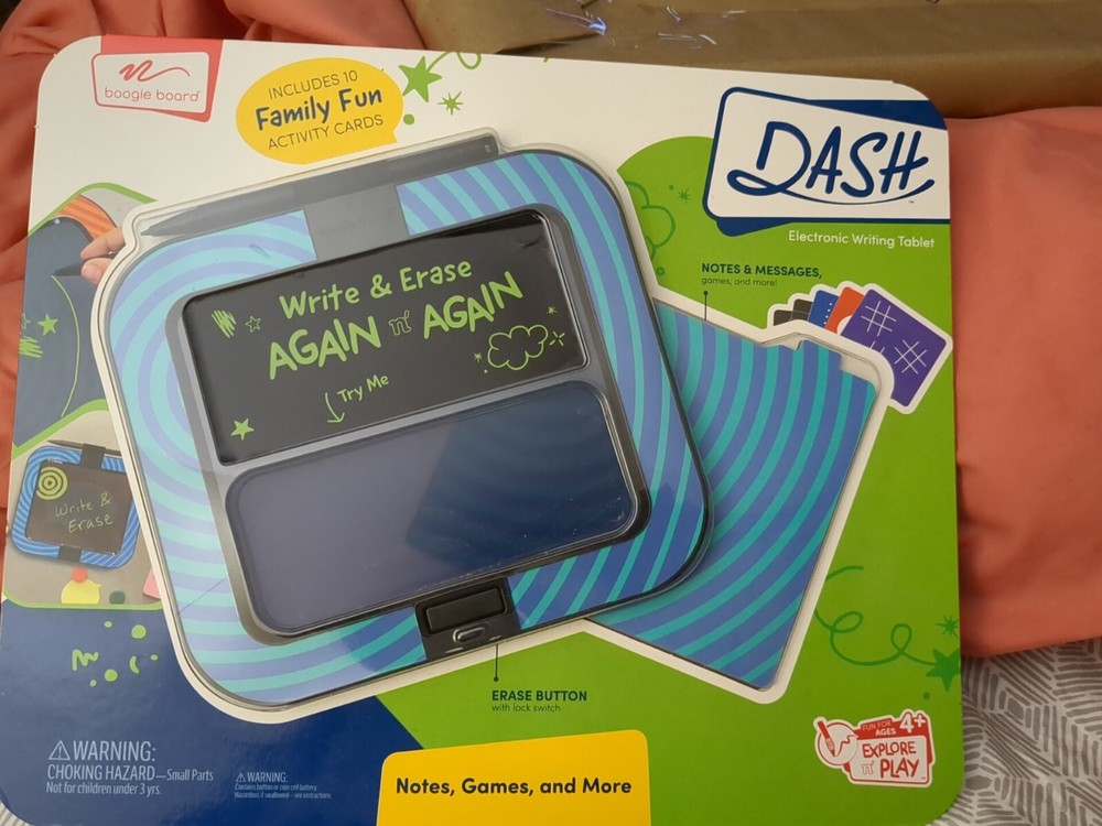 Dash Boogie Board Electronic Writing Tablet. New Free Shipping