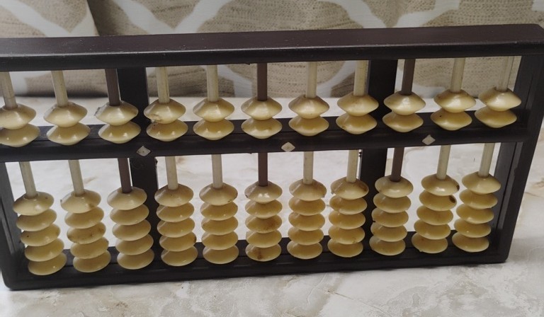 Vintage White Abacus