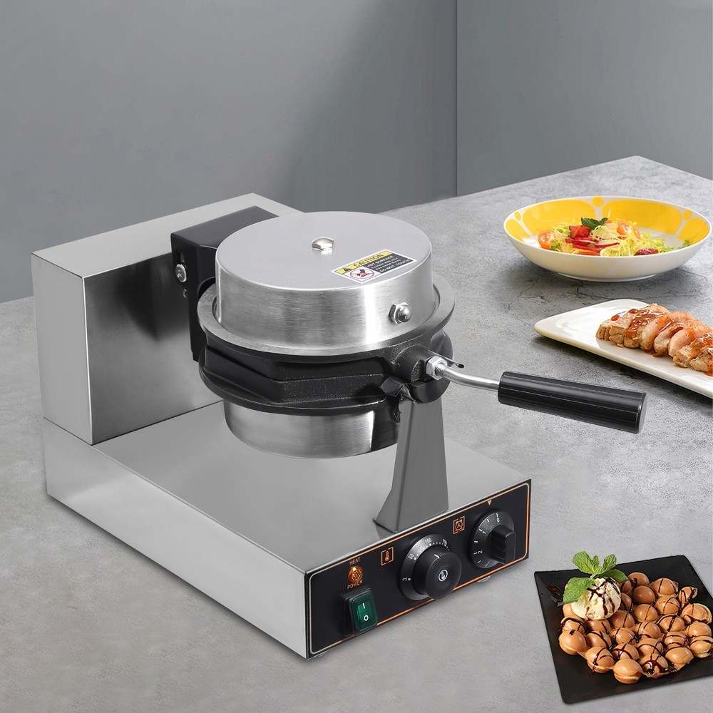 110V Electric Waffle Making Machine Hexagonal Egg Bubble Waffle Maker 1300W