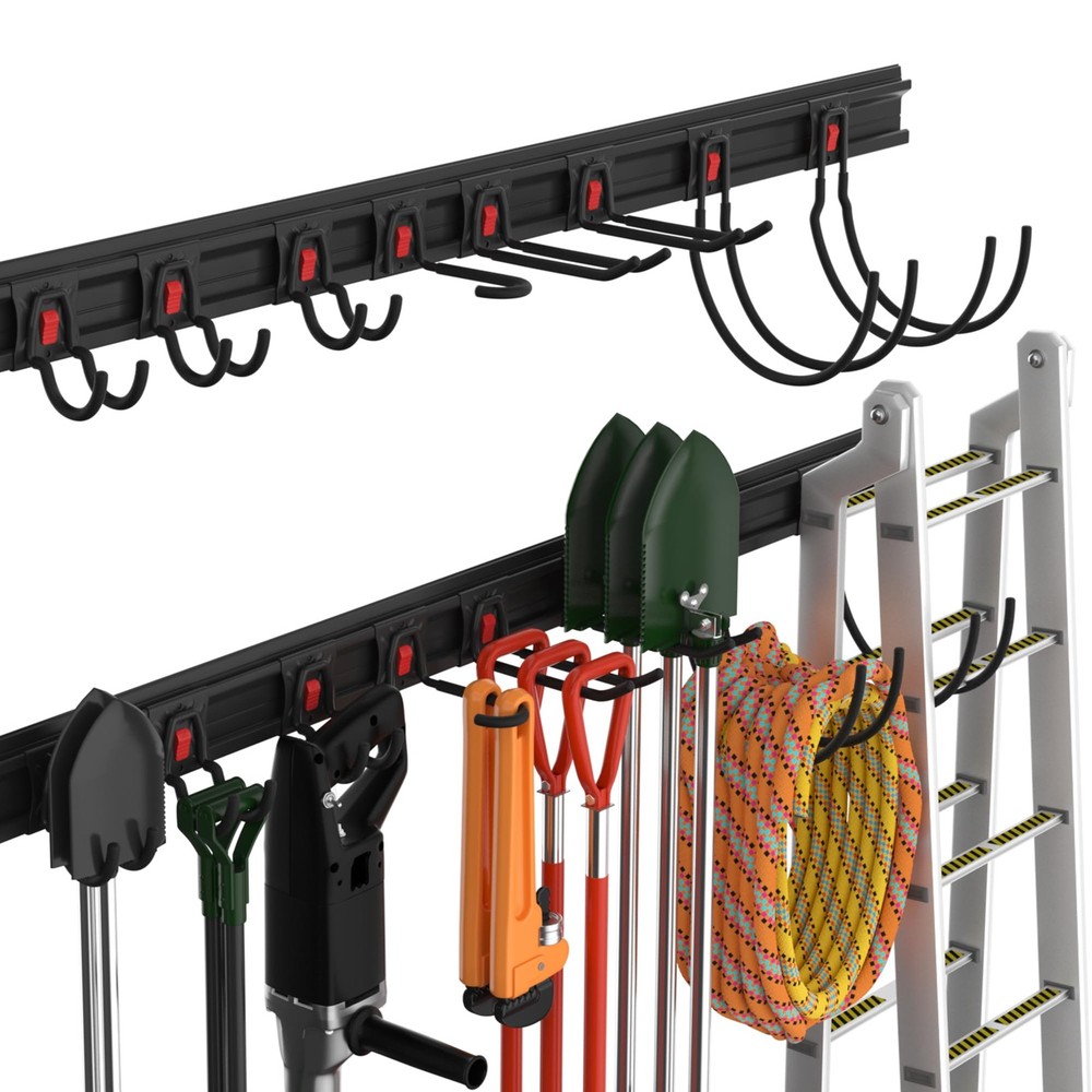 WORKPRO Garage Tool Organizer Wall Mount, Organization Garden Black
