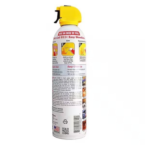 16 Oz. A:B:C Multiple Use Fire Extinguisher Spray Suppressant