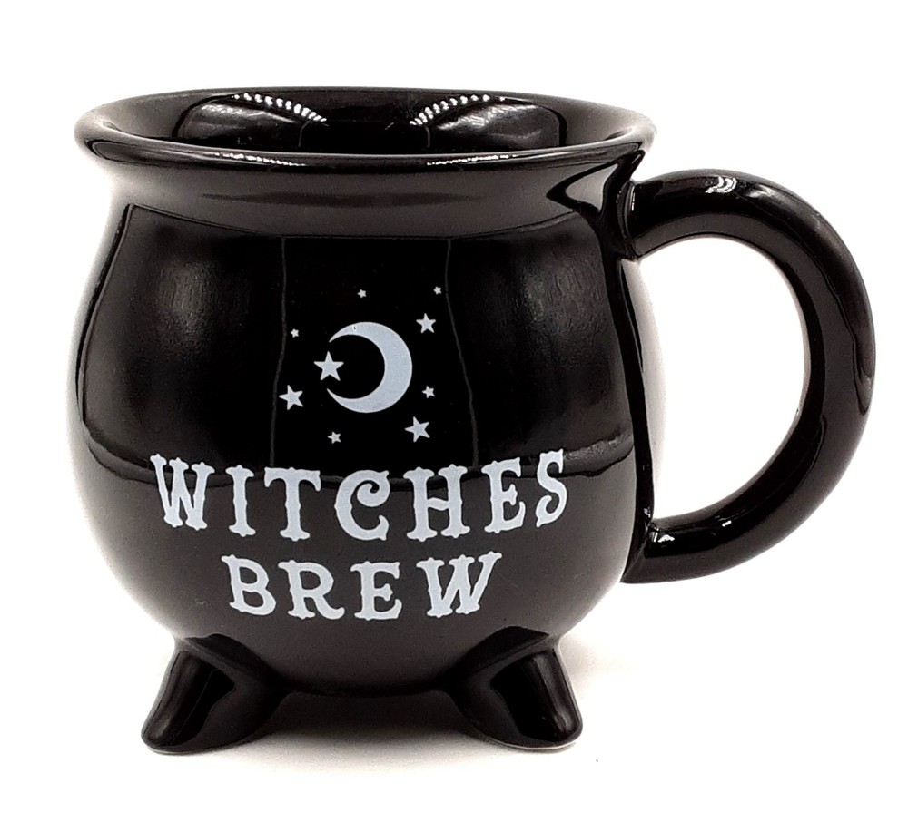 Witches Brew Black Ceramic Cauldron Mug 16oz